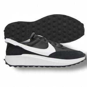 Nike Waffle Debut Black White Mens Lifestyle Shoes Size 10.5 DH9522 001 NEW